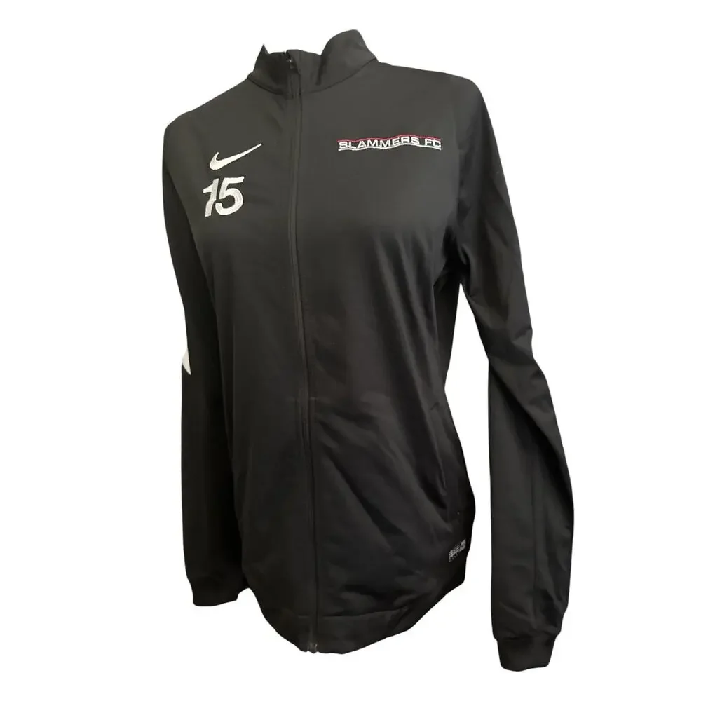 Nike Slammers FC Futbol Soccer Black Sports Jacket M